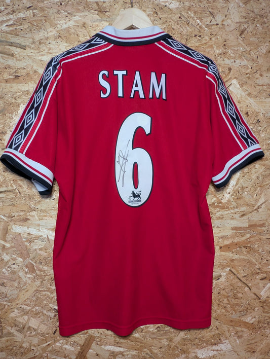 Authentic 1998 Man United Home 'Stam 6' Signed (Image 2)