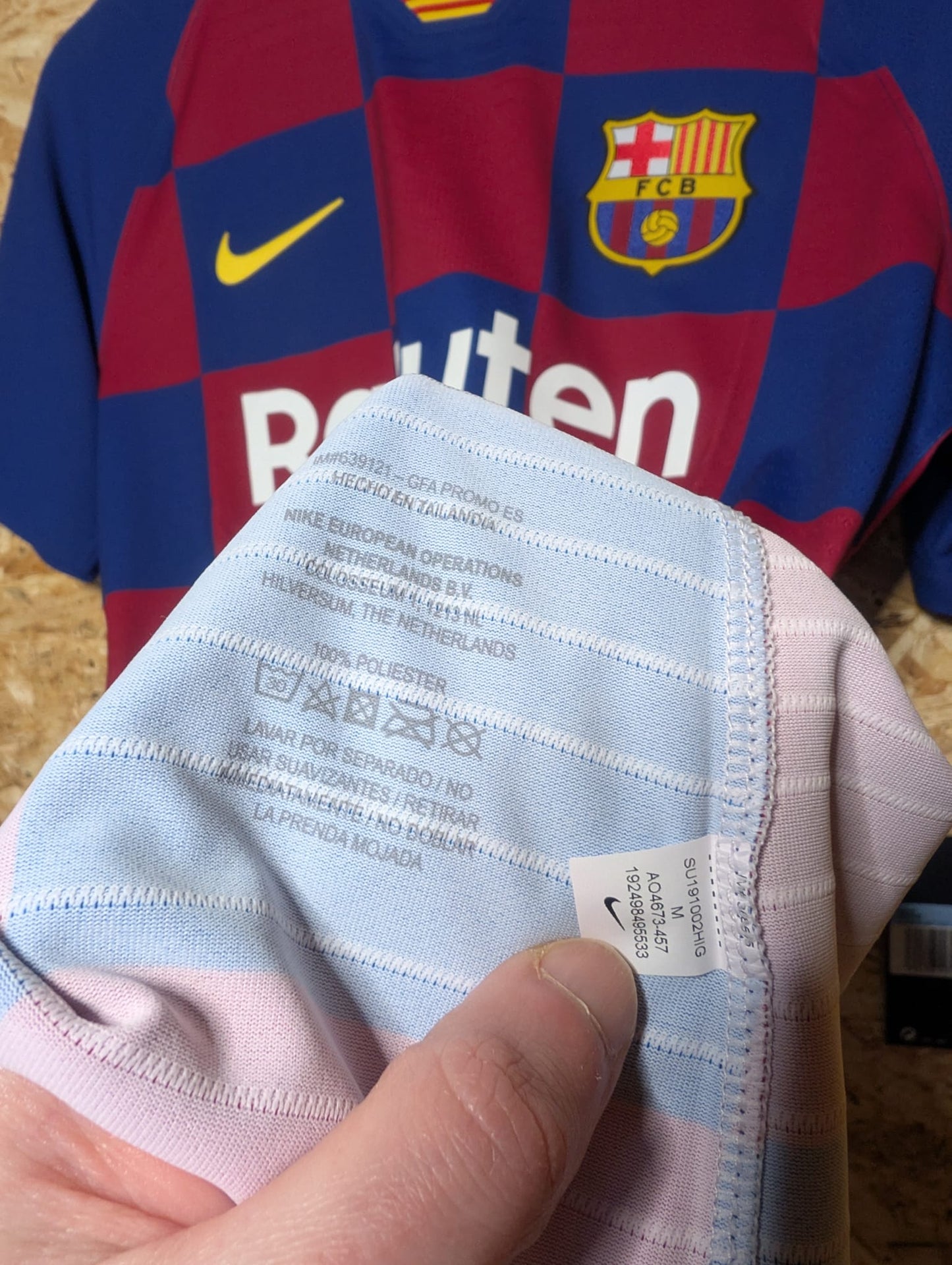 2020 Barcelona Home Kitroom Issue 'F De Jong 21', BNWT, Medium