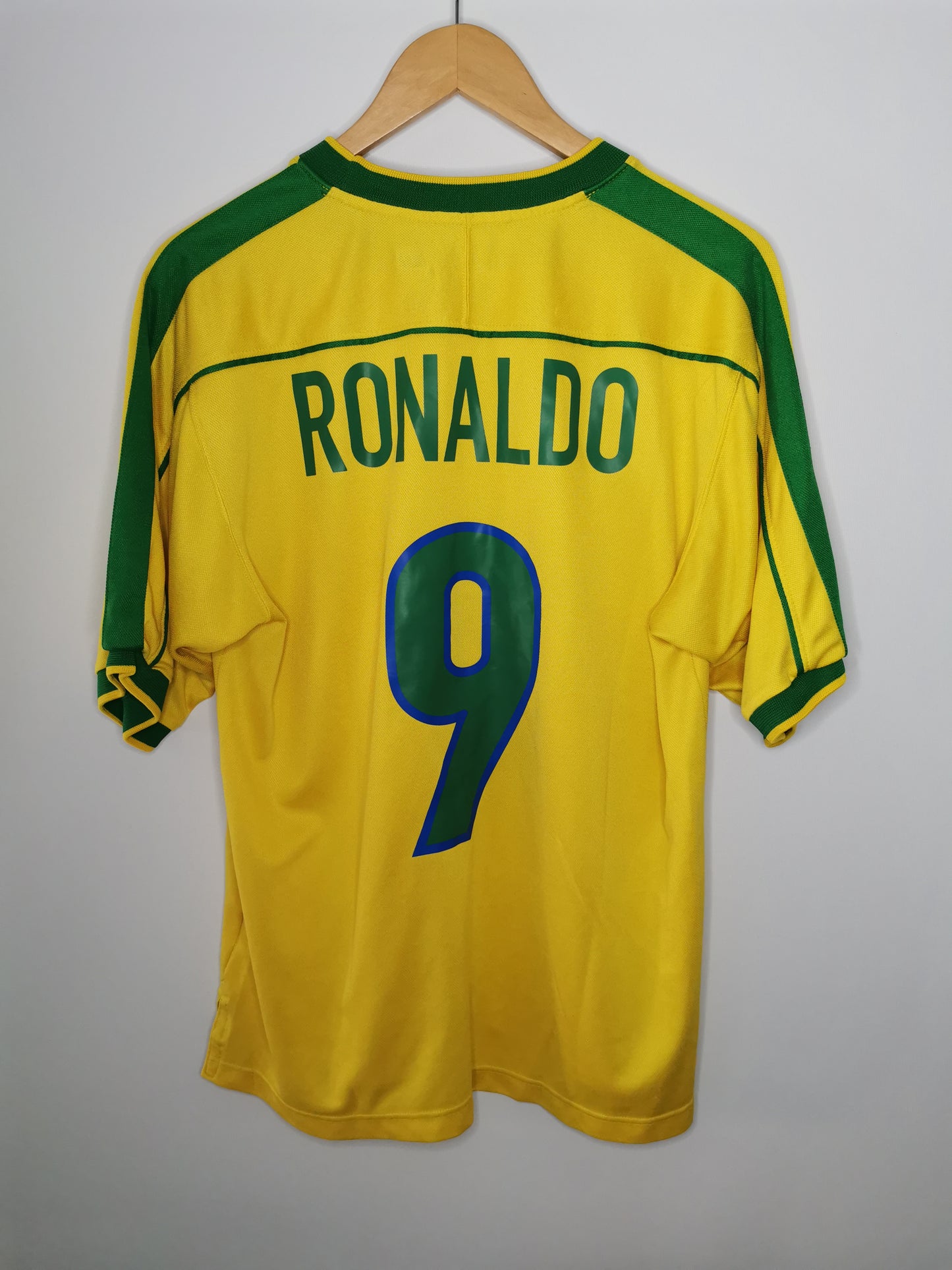 1998 Brazil Home 'Ronaldo 9' Player Spec, Medium