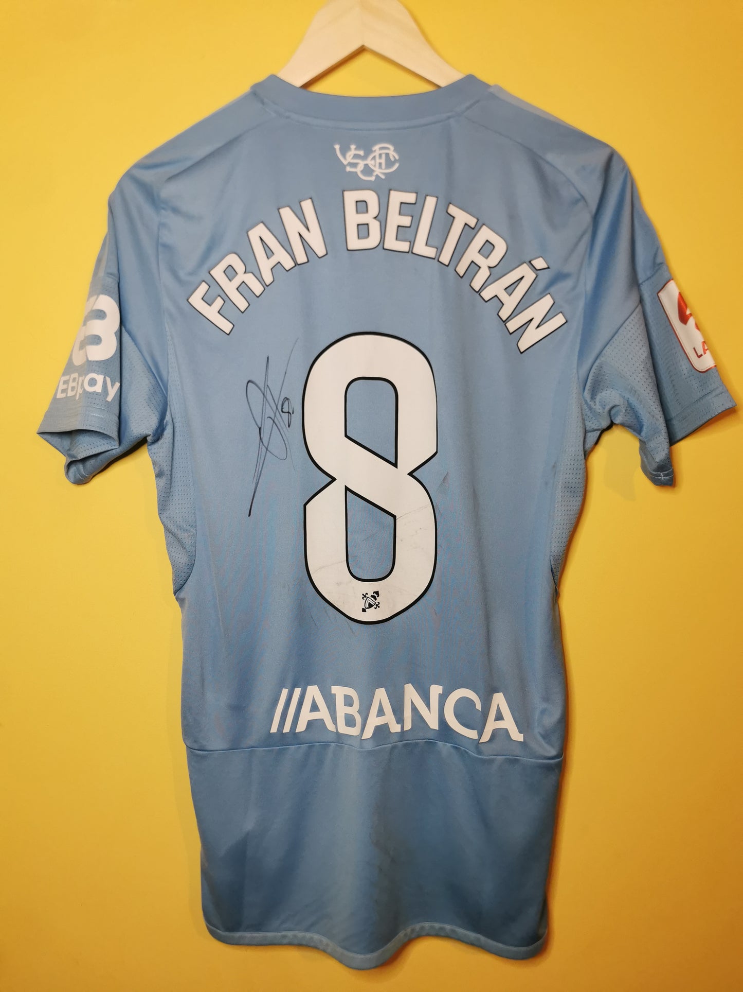 2023 Celta Vigo Home Fran Beltran matchworn & signed vs Valencia