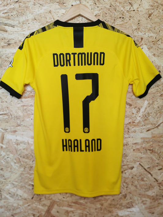 Authentic Borussia Dortmund 2019 Puma Home Short Sleeve Kitroom Issued Football Shirt 'Haaland 17' (Image 2)