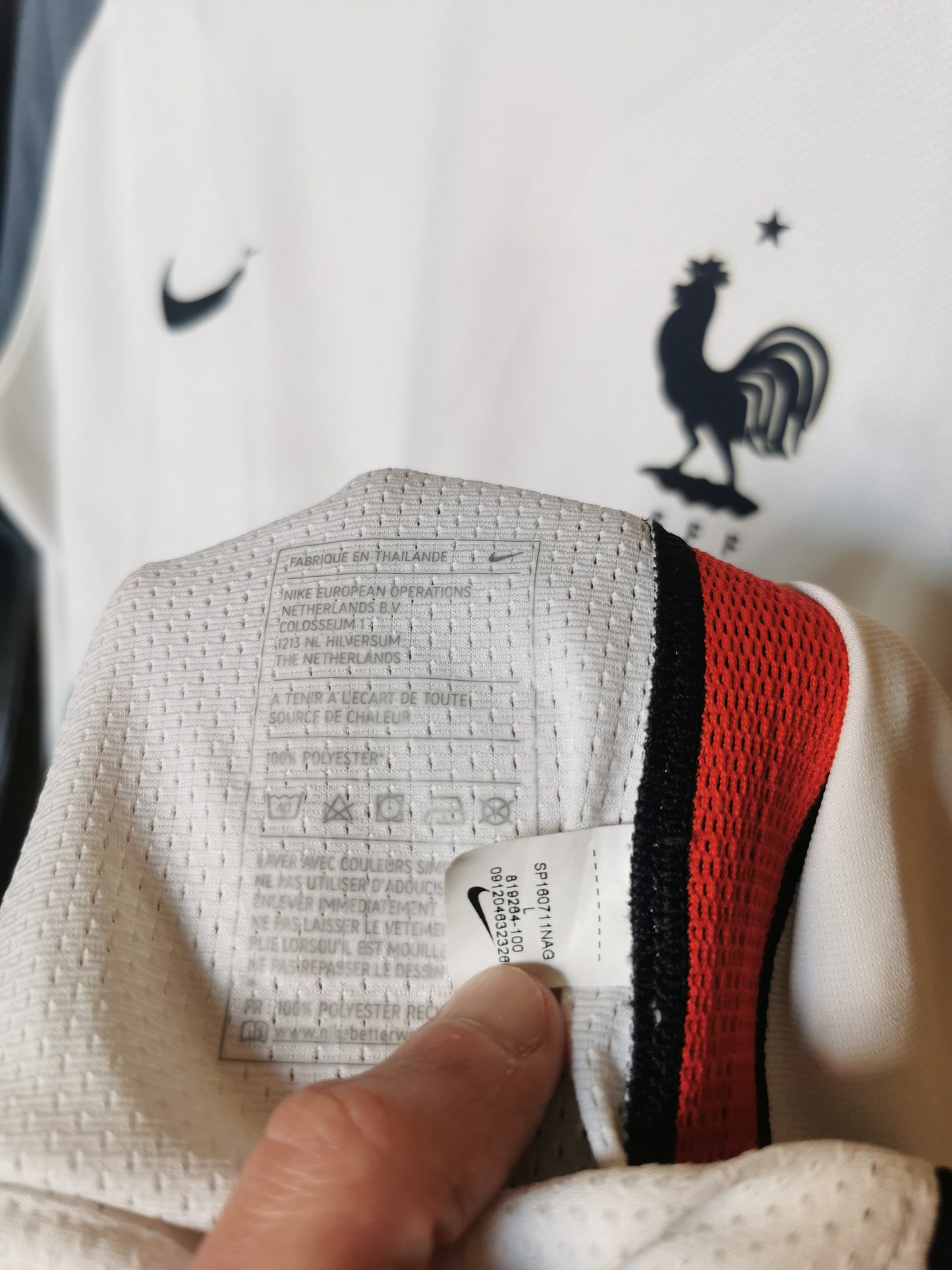 2016 France Away Long Sleeve Kitroom Issue *banned shirt*, Large