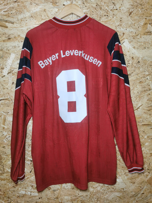 Authentic 1996 Bayer Leverkusen Home Long Sleeve #8 (Image 2)