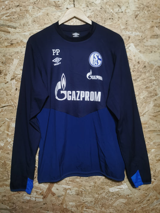 2018 Schalke Player Issue Sweatshirt 'PP', Large