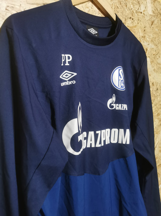 Authentic 2018 Schalke Player Issue Sweatshirt 'PP' (Image 2)