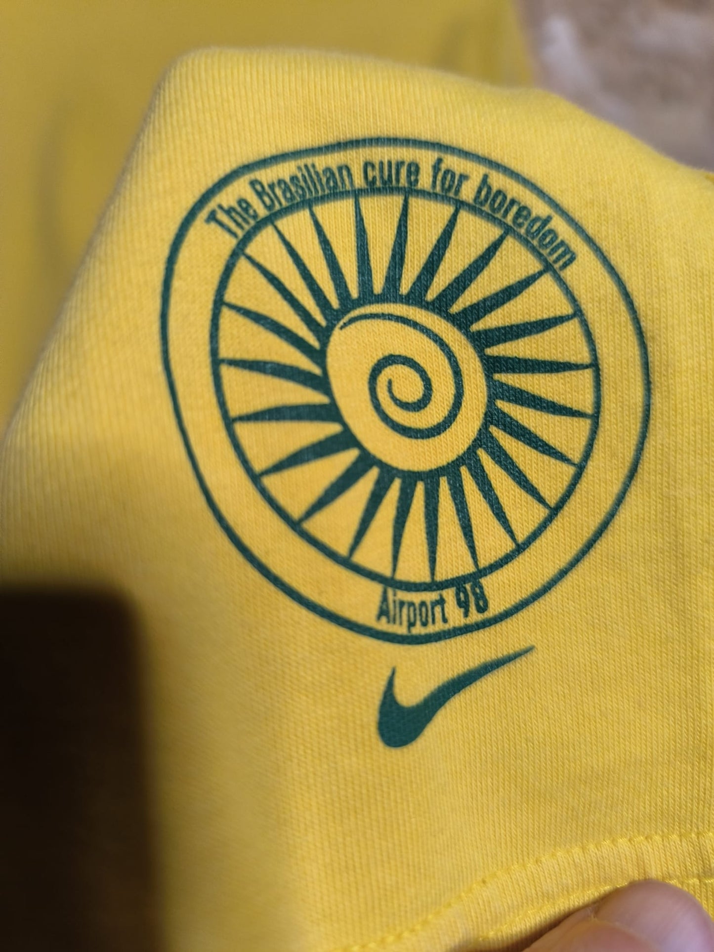 1998 Brazil Tee Nike Airport Ad, Large