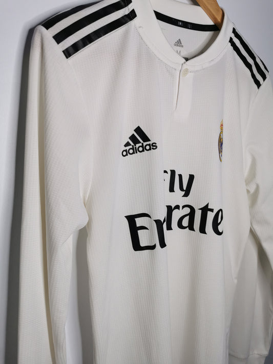 Authentic 2018 Real Madrid Long Sleeve Player Spec 'Benzema 9' (Image 2)