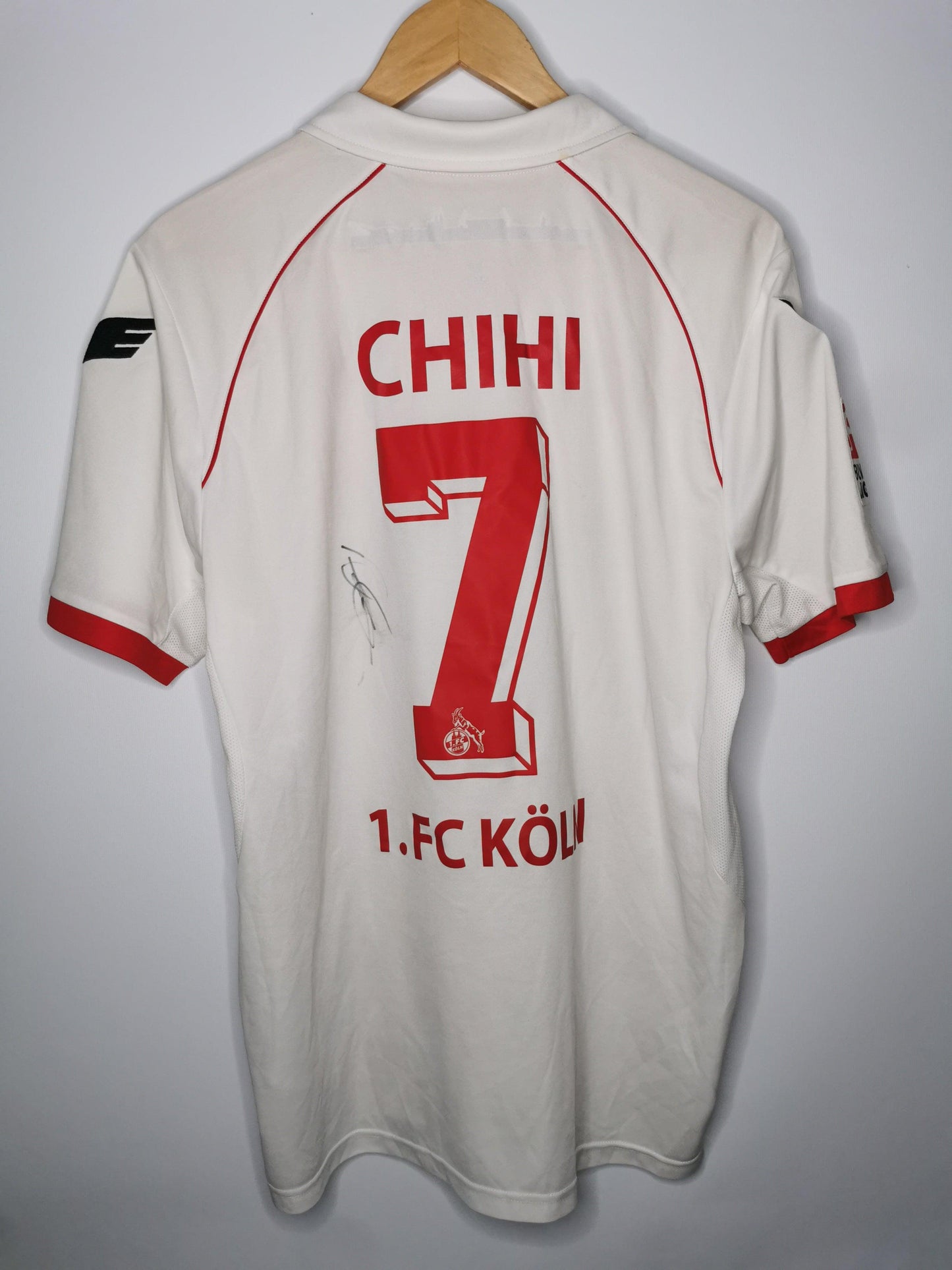 2012 Cologne Home Matchworn and Signed 'Chihi 7', X Large - footballshirts.ie