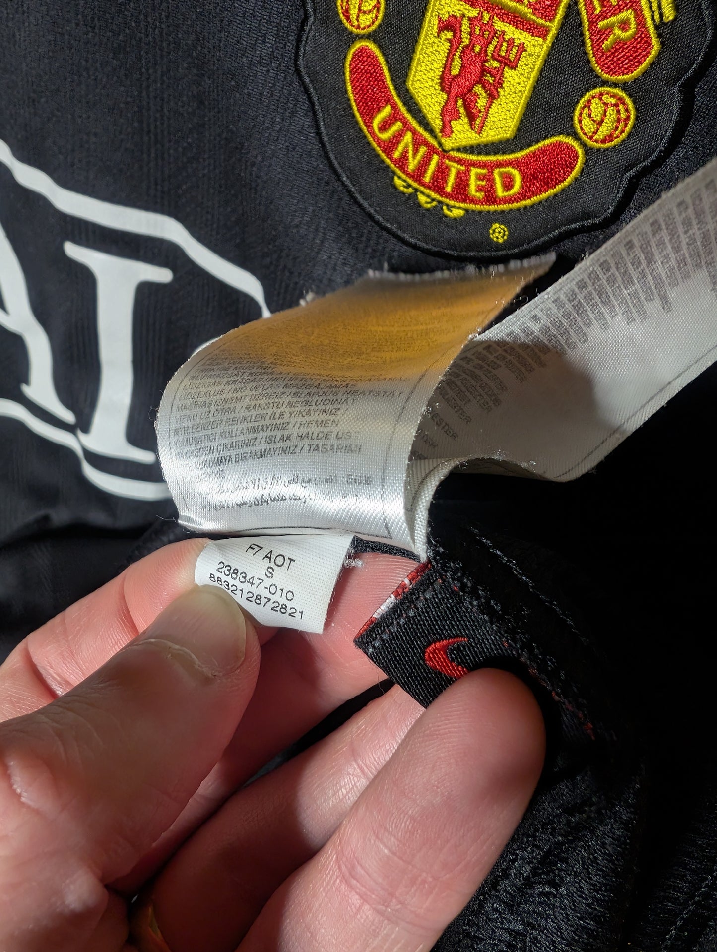 Manchester United Third 2007 Nike Authentic Football Shirt, Small