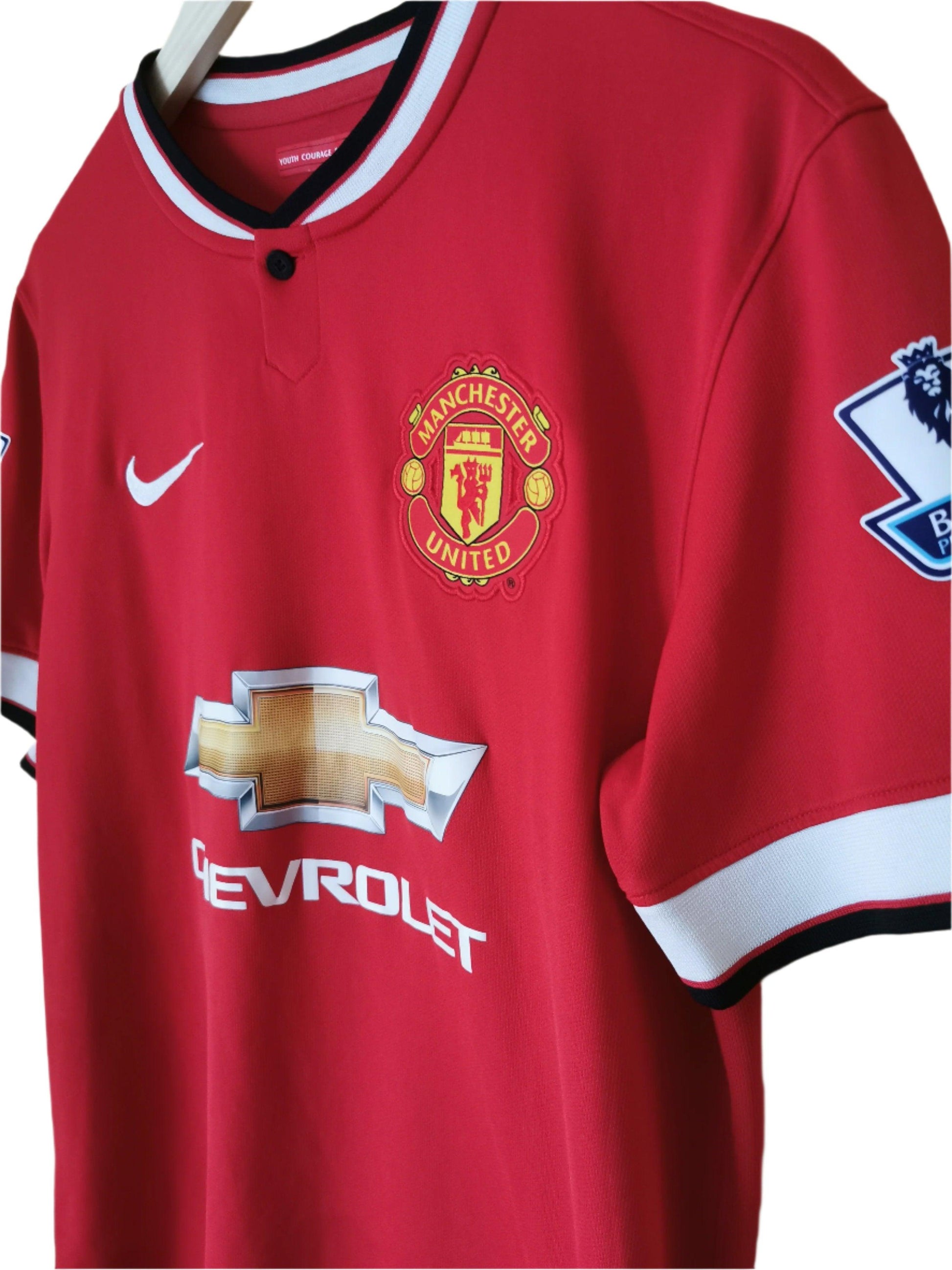 2014 Man United Home 'Falcao 9', Medium - footballshirts.ie