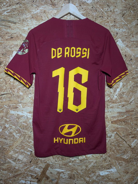 Authentic Roma 2019 Nike Player Spec Home Football Shirt 'De Rossi 16' (Image 2)