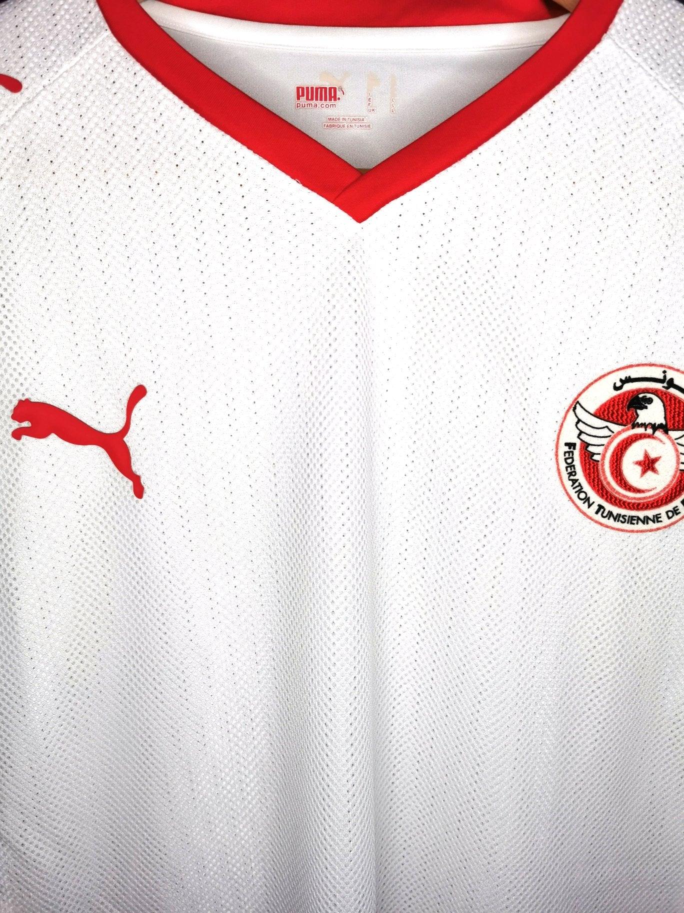 2008 Tunisia Home Player Spec, Large - footballshirts.ie