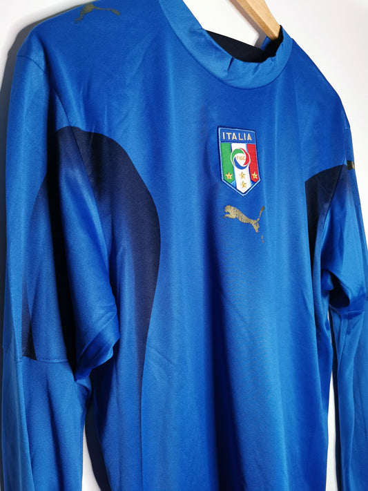 Authentic Italy 2006 Puma Home Long Sleeve Football Shirt (Image 2)