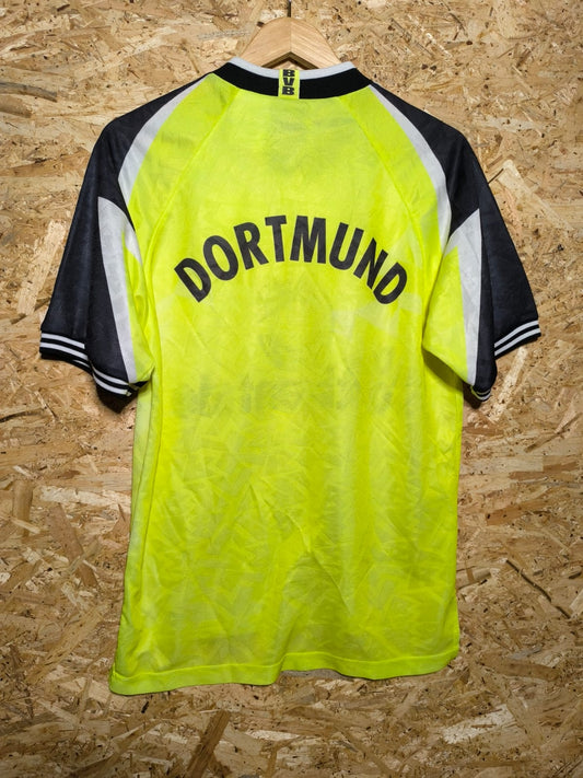 Authentic Borussia Dortmund 1995 Nike Home Short Sleeve Football Shirt (Rear View)