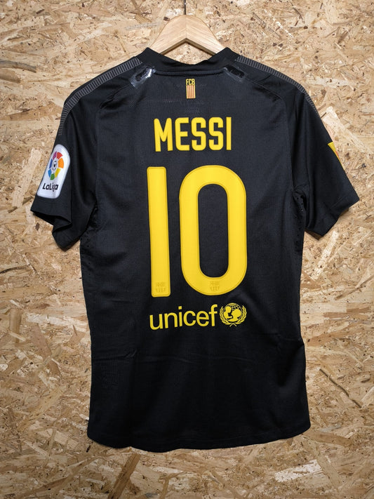 Authentic 2011 Barcelona Away Kitroom Issue 'Messi 10' (Rear View)