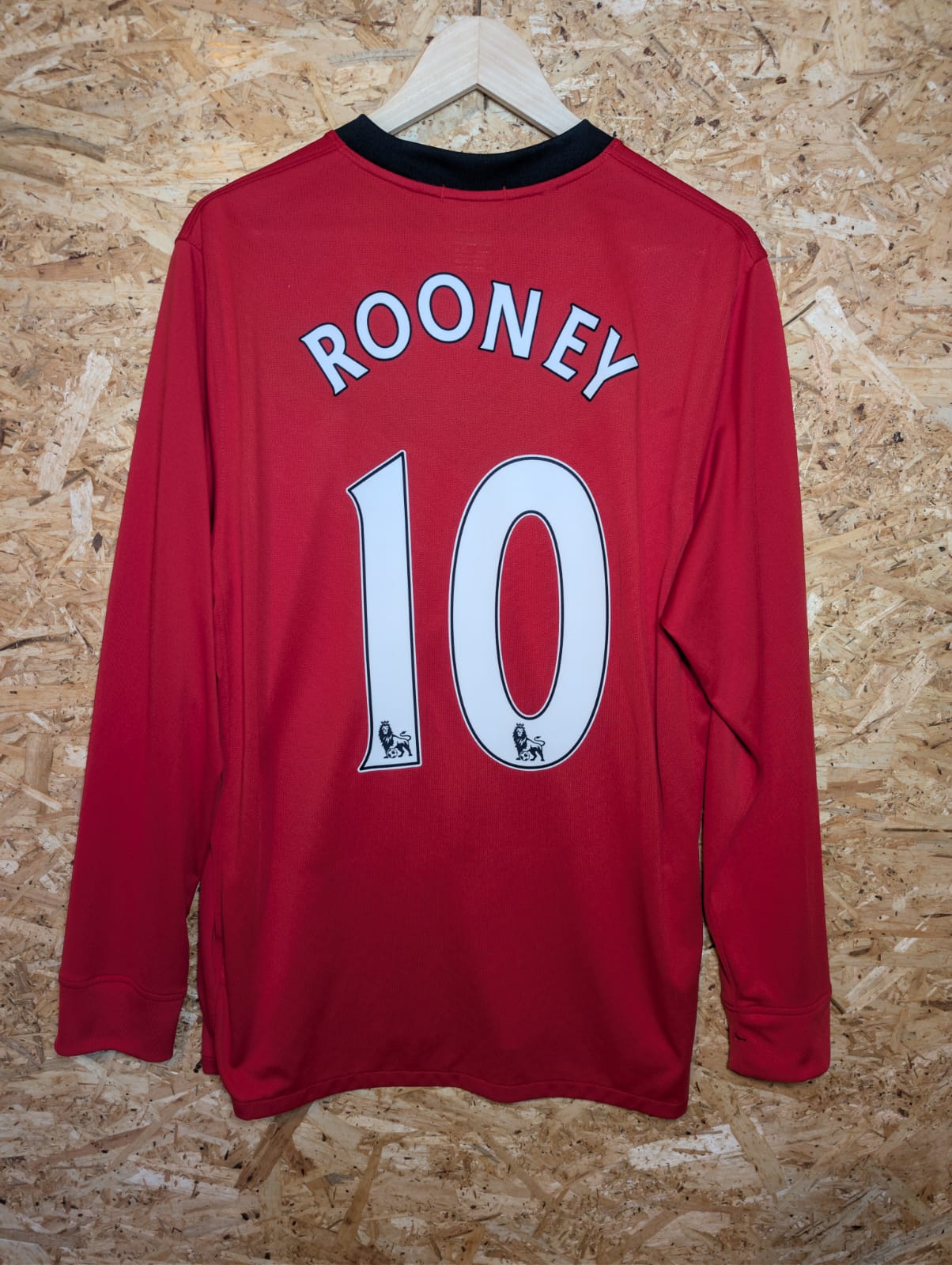 2009 Man United Home Long Sleeve 'Rooney 10', Large