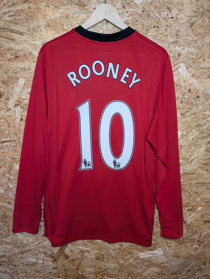 2009 Man United Home Long Sleeve 'Rooney 10', Large