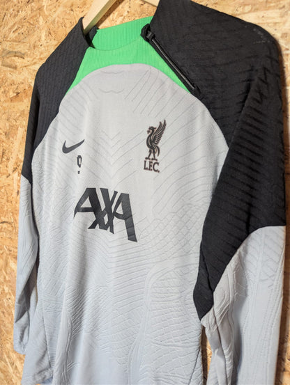 2022 Liverpool Player Issue Training Top #9, Medium (tight fit)