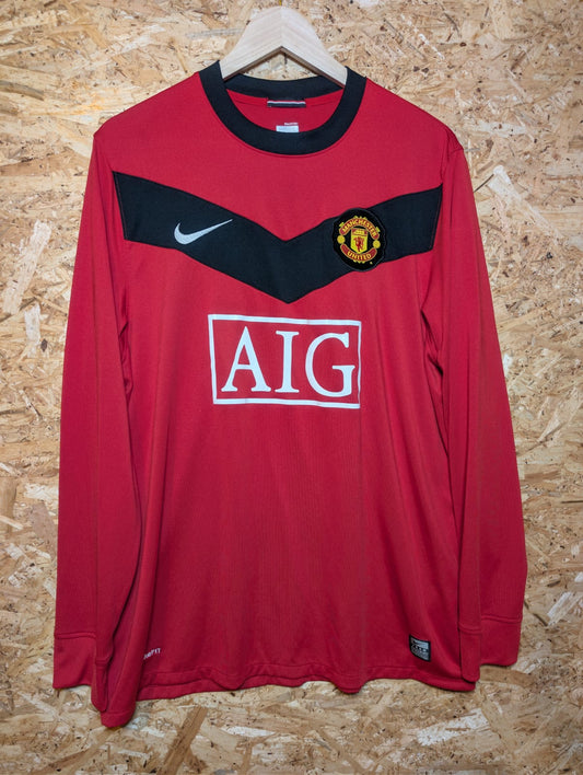 2009 Man United Home Long Sleeve 'Rooney 10', Large