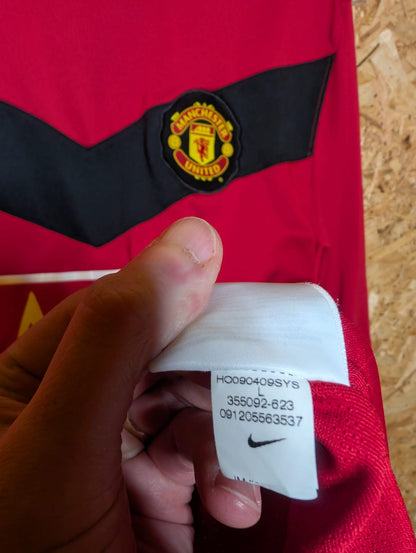 2009 Man United Home Long Sleeve 'Rooney 10', Large