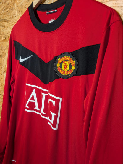 2009 Man United Home Long Sleeve 'Rooney 10', Large