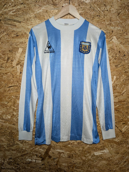 Raffle: 1986 Argentina Home Long Sleeve (Jaspo), Large (fits Medium)
