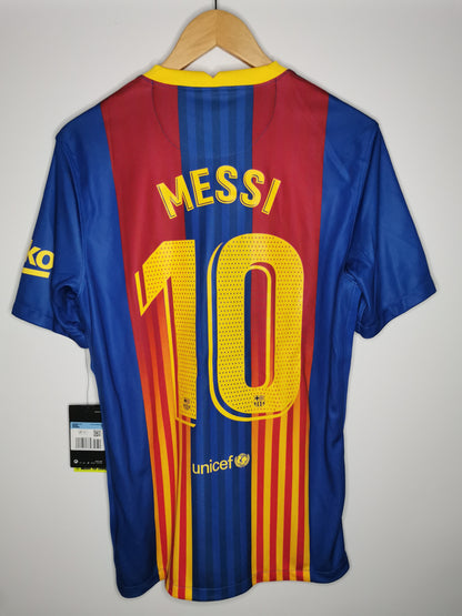 2020 Barcelona Home El Clasico special 'Messi 10' BNWT, Medium