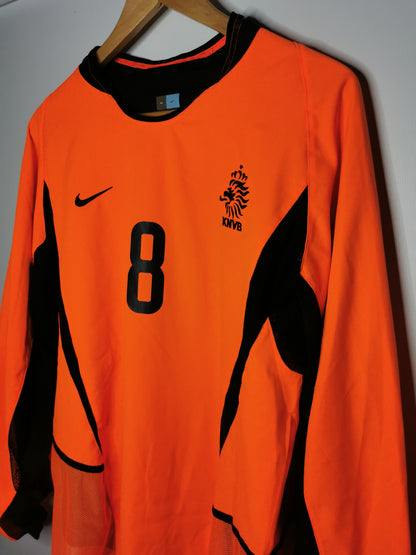 2002 Netherlands Home long sleeve player spec 'Cocu 8', Medium