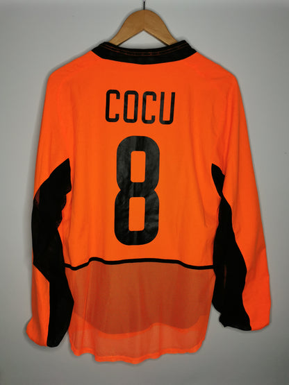 2002 Netherlands Home long sleeve player spec 'Cocu 8', Medium