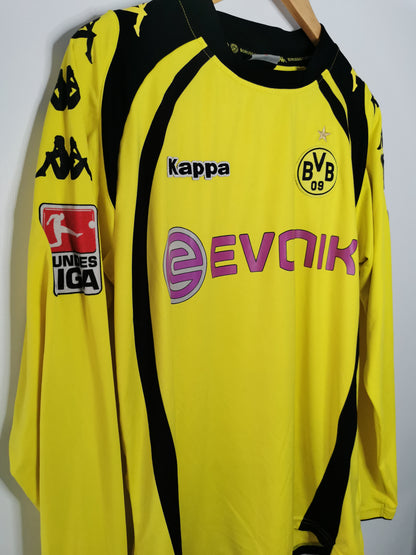 2009 Dortmund Home Match Issued Long Sleeve 'Lucas 18', Large