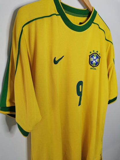 1998 Brazil Home 'Ronaldo 9' Player Spec, Medium