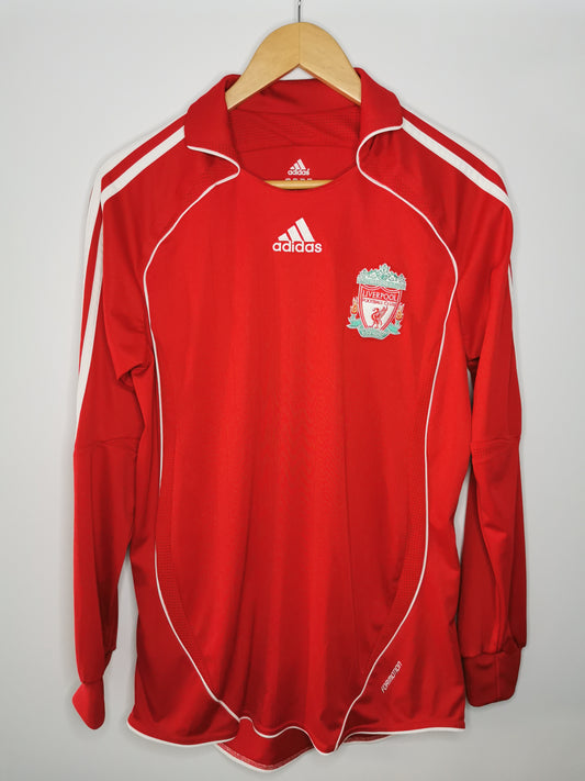 2006 Liverpool Home Long Sleeve Player Spec Sponsorless, Medium