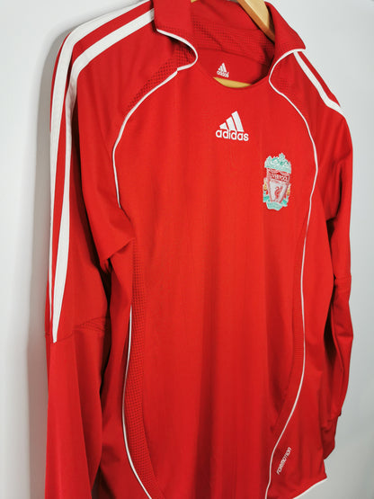 2006 Liverpool Home Long Sleeve Player Spec Sponsorless, Medium