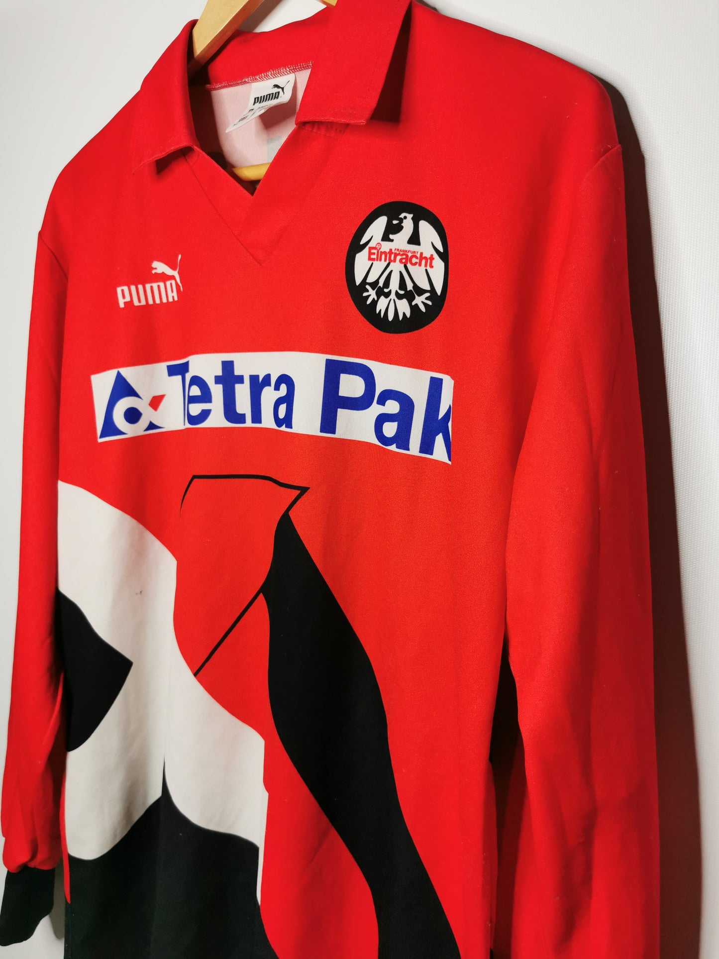 1993 Eintracht Frankfurt Home Long Sleeve, Medium