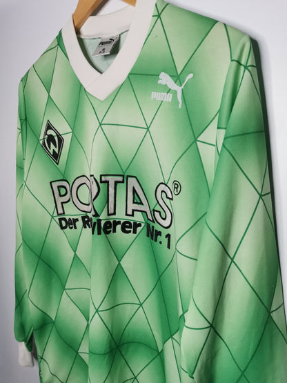 1989 Werder Bremen Away Long Sleeve, Medium