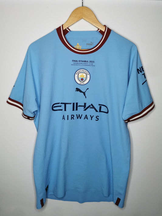 2022 Man City Home Player Spec Haaland 9, Large