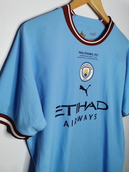 2022 Man City Home Player Spec Haaland 9, Large
