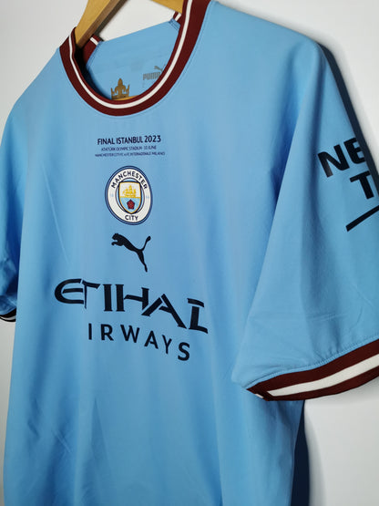 2022 Man City Home Player Spec Haaland 9, Large