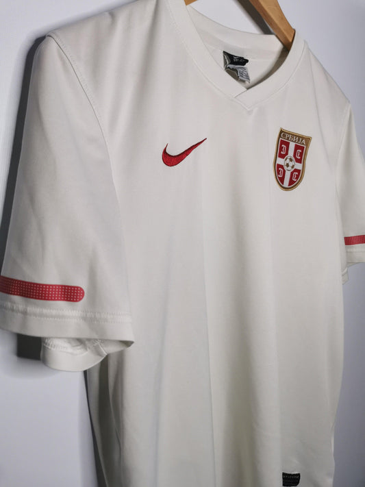 Authentic Serbia 2010 Nike Away Short Sleeve Football Shirt (Image 2)
