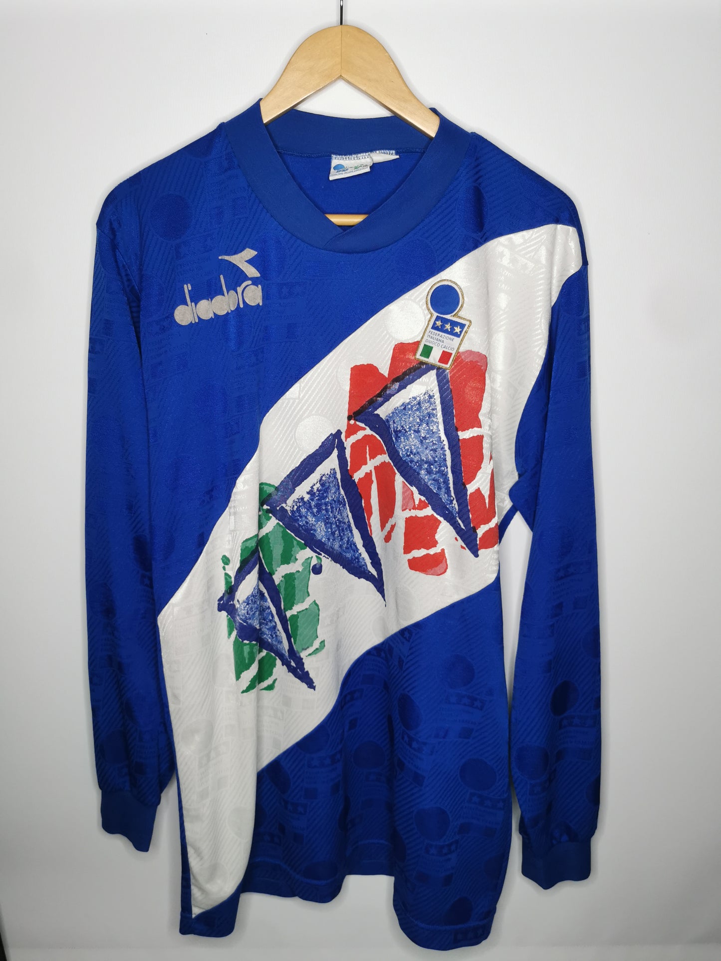 1993 Italy Training Tee Long Sleeve, X Large