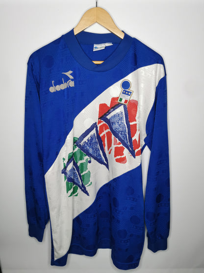 1993 Italy Training Tee Long Sleeve, X Large