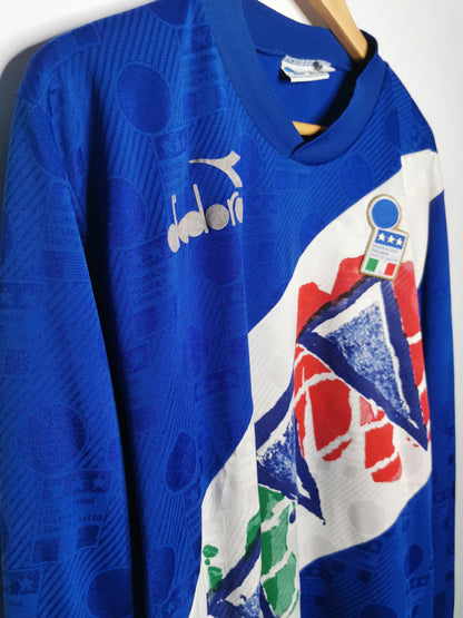 1993 Italy Training Tee Long Sleeve, X Large
