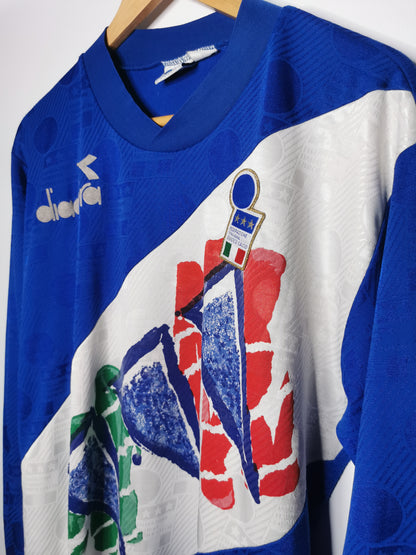 1993 Italy Training Tee Long Sleeve, X Large