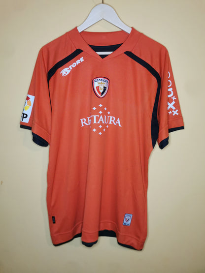 2007 Osasuna Away Walter Pandiani matchworn vs Barcelona