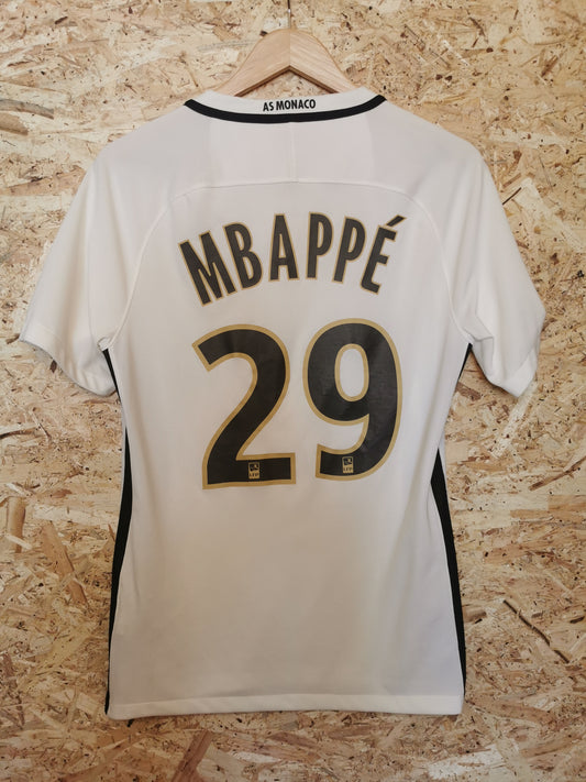 Authentic Monaco 2016 Nike Away Short Sleeve Football Shirt 'Mbappe 29' (Image 2)