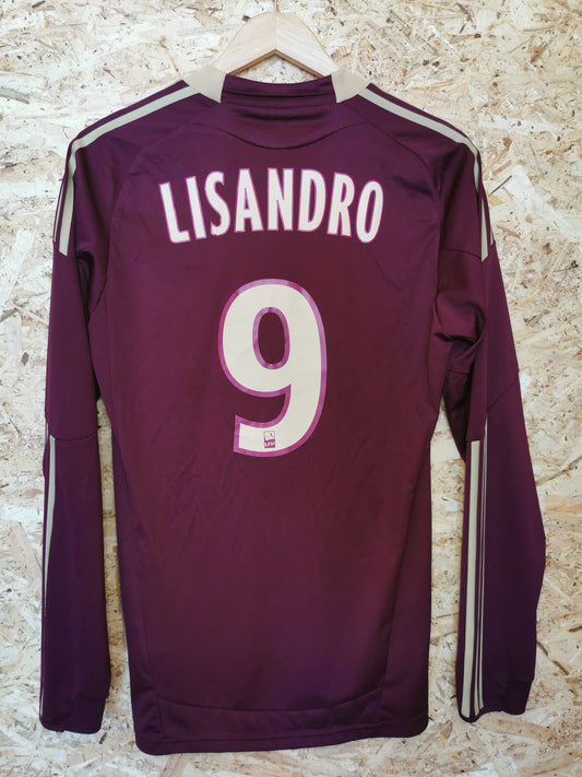 Authentic Lyon 2010 Adidas Away Long Sleeve Kitroom Issued Football Shirt 'Lisandro 9' (Image 2)