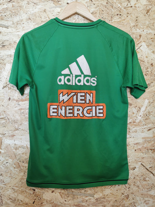 Authentic Rapid Vienna 2017 Adidas Short Sleeve Kitroom Issued Football Training Top #11 (Image 2)