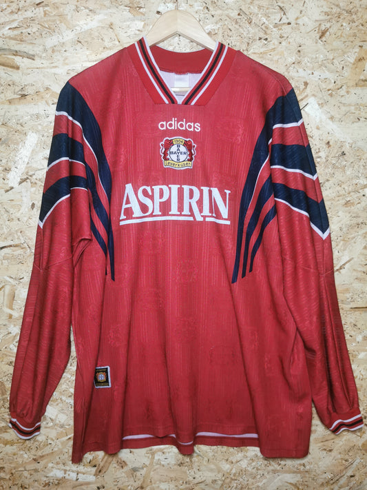 1996 Bayer Leverkusen Home Long Sleeve #8, X Large