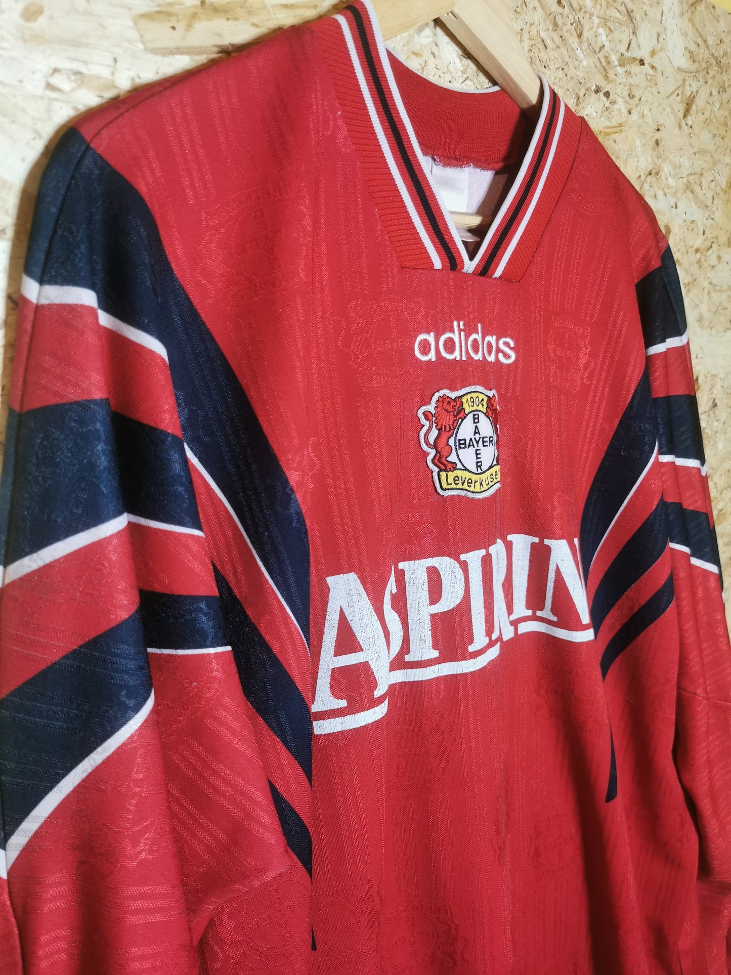 1996 Bayer Leverkusen Home Long Sleeve #8, X Large
