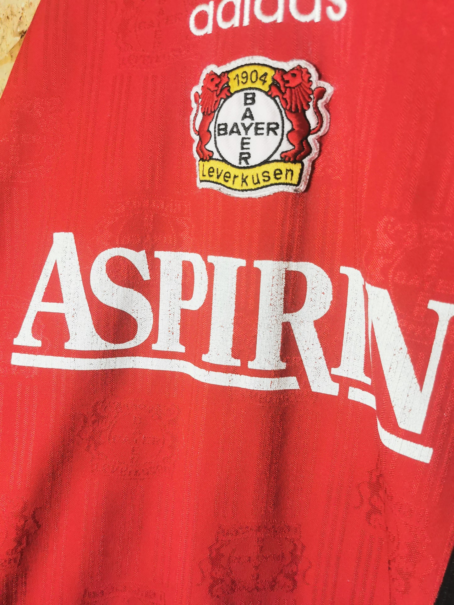1996 Bayer Leverkusen Home Long Sleeve #8, X Large